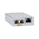 Allied Telesis Convertidor de medios Gigabit Ethernet a fibra óptica, conector SC, monomodo (SMF), versión TAA (Trade Agreement Act), 10 Km