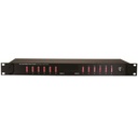 ICT PDU Básico Administrable Doble Bus, 12 Salidas con fusible tipo ATO, Aplicaciones en 12, 24 y 48 Vcc. 