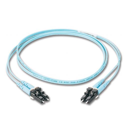 Panduit Jumper de Fibra Optica Multimodo 50/125 OM3, LC-SC Duplex, OFNR (Riser), Color Aqua, 30 Metros