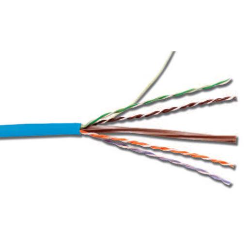 Siemon Bobina de Cable UTP Cat6, 23 AWG de 4 Pares, Alto Desempeño, PVC (CMR), 305m Reelex® (Color: Gris)