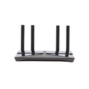 TPLINK Router de juegos de banda triple AX10 hasta 1501Mbps MU-MIMO 1 puerto WAN 1G y 4 puertos LAN 10/100/1000 Mbps y 4 antenas.