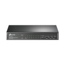 TPLINK Switch PoE+ No Administrable / De Escritorio 9 puertos 10/100 Mbps / 8 puertos PoE af/at Inteligente / Presupuesto 65 W / Hasta 250 metros