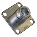 Bird Technologies Conector N Hembra de Cambio Rápido / Wattmetro BIRD 43, 4304, 4 perforaciones a 18 mm, Níquel/ Plata/ Teflón.​