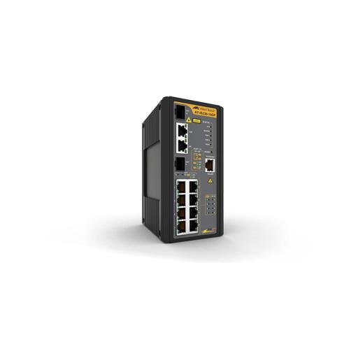 [ALLIEDTELESIS_AT-IS230-10GP-80] Allied Telesis Switch Industrial PoE+ administrable de 8 Puertos 10/100/1000 Mbps + 2 puertos SFP Combo, 120 W