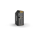 Allied Telesis Switch Industrial PoE+ administrable de 8 Puertos 10/100/1000 Mbps + 2 puertos SFP Combo, 120 W