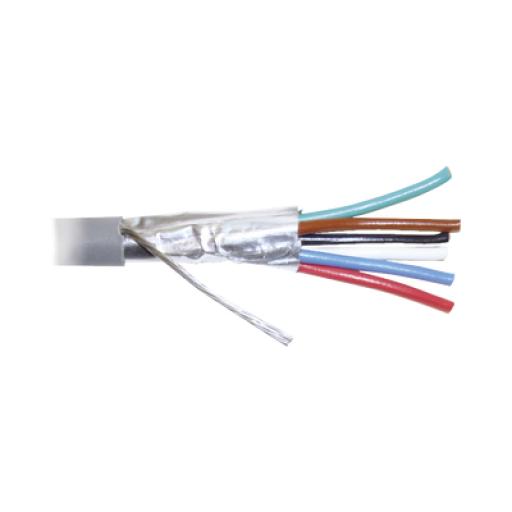 [VIAKON_WZ12] Viakon Bobina de 305 metros de cable 8 conductores, 22 AWG, tipo CMR, de color gris para aplicaciones en Alarmas de intrusión /Control de acceso/Interfonos y TV porteros/Automatización/Audio y Voceo.