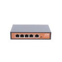 WI-TEK Extensor PoE / Entrada hasta 90 W / 4 puertos Gigabit PoE salida 802.3 af/at / Extensor PoE hasta 250 m / No administrable