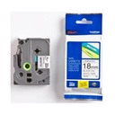 Brother CINTA LAMINADA BROTHER TZE241 NEGRO SOBRE BLANCO 18MM