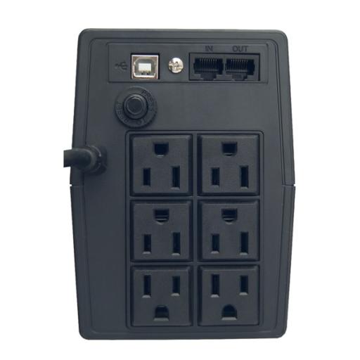Vica NO BREAK/UPSVICA 750VA/360W 6 TOMASREGU NEMA5-15R/RJ11/45(OPTIMA 750)