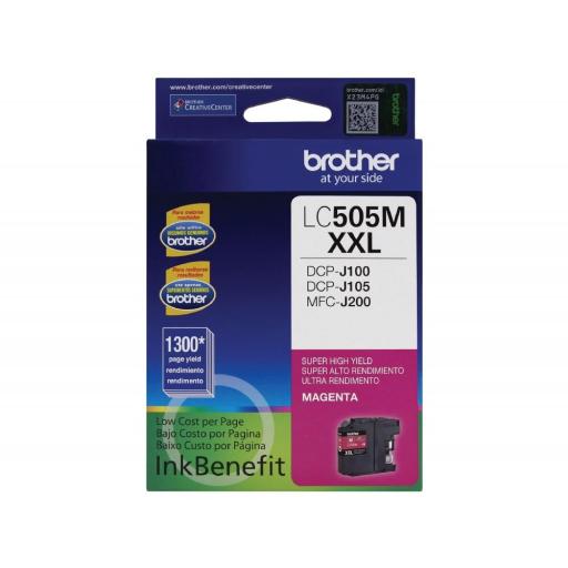 Cartucho Brother LC-505M Magenta.