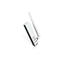 TPLINK Adaptador USB inalámbrico de alta ganancia N 150 Mbps 2.4 GHz con 1 antena desmontable de 4dBi