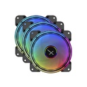 XZEAL KIT DE VENTILADORES XZEAL ARGB 120X25MM 1200RPM 33CFM 26DB XZVE100B