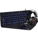 XZEAL KIT GAMER XZEAL MOUSE TECLADO MOUSEPAD AUDIF NEGRO XST-200 (XSAKGA1B)