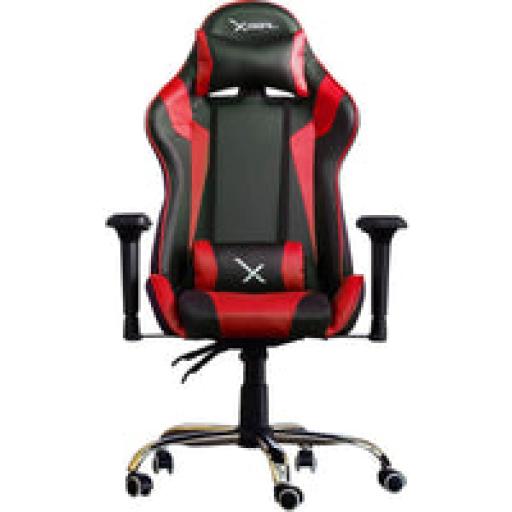 [XZEAL_ZXSXZ10R] SILLA GAMER XZEAL NEGROJA ACERO PVC ALTO DESEMPEO