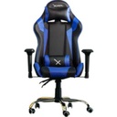 SILLA GAMER XZEAL NEGAZUL ACERO PVC ALTO DESEMPEO
