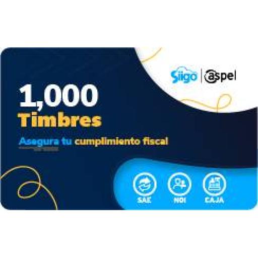 [ASPEL_FACTE/1000] Aspel ASPEL SELLADO CFDI 1000 TIMBRES (FACTE/1000)