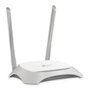 TPLINK Router Inalámbrico WISP, 2.4 GHz, 300 Mbps, 2 antenas externas omnidireccional 5 dBi, 4 Puertos LAN 10/100 Mbps, 1 Puerto WAN 10/100 Mbps, control de ancho de banda