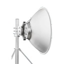 Jirous Antena parabólica 4 ft para radio B11 y AF11, ganancia de  41 dBi, conector guía de onda, Alto aislamiento al ruido en enlaces vecinos, 10.1-12 GHz, Montaje de acero inoxidable incluido 