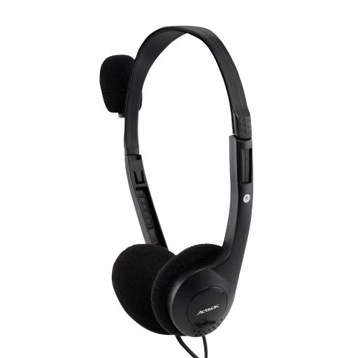 [ACTECK_MUAA-005] Acteck DIADEMA ACTECK BASIC HI-FI CON MICROFONO AM-370 NEGRO MUAA-005