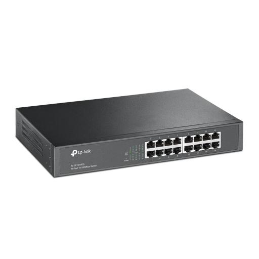 TPLINK Switch no administrable de 16 puertos 10/100 Mbps de escritorio y para montaje en rack