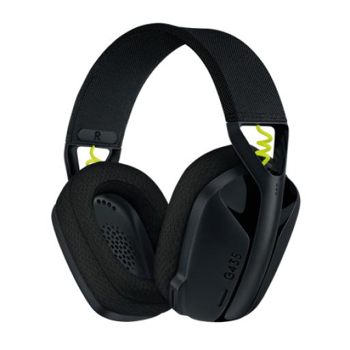 Logitech DIADEMA LOGITECH G435 INALAMBRICA LIGHTSPEED USB BT NEGRO (981-001049)