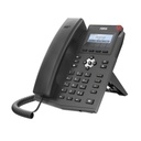 Fanvil Teléfono IP empresarial para 2 lineas SIP con pantalla LCD,  Puertos Gigabit, Códec Opus, conferencia de 3 vías, PoE.