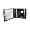 Siemon Gabinete de Pared Estándar de 19in, Abatible, de 12 UR, 610 mm de Profundidad, Color Negro