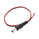 Syscom Cable con CONECTOR MACHO (Pigtail) / Alimentación para Vcc con Puntas Libres / POLARIZADO / Largo 22cm / CALIBRE 22AWG.