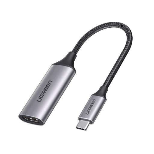 Ugreen Cable Adaptador USB C a HDMI 4K@60Hz / Convertidor Thunderbolt 3 / Caja de Aluminio / HDMI V2.0 / 3D / Longitud del cable 10cm