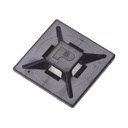 Panduit Sujetador Para Cable de 4 vías, con Adhesivo Acrilico, 25.4 x 25.4mm (1in x 1in), Color Negro, Uso en Exterior, 1 pieza