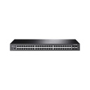 TPLINK Switch JetStream Gigabit administrable Capa 2, 48 puertos 10/100/1000 Mbps + 4 puertos SFP