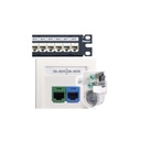 Panduit Casete de 125 Etiquetas Adhesivas, para Patch Panel, Face Plate o Cajas Superficiales, Para Identificación 4 Puertos, Color Blanco