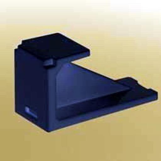 Panduit Módulo de tapa ciega (Inserto Ciego), Mini-Com, Color Negro, 1 Pieza