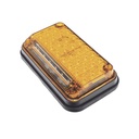 EPCOM INDUSTRIAL SIGNALING Luz de Advertencia de 7X4", Color Ambar, Con Luz de Trabajo, Ideal para Ambulancias