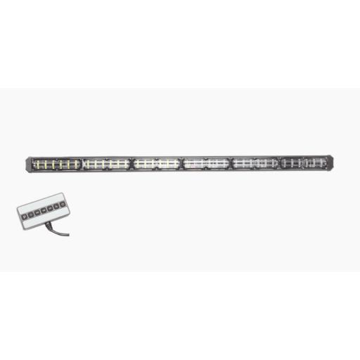 EPCOM INDUSTRIAL SIGNALING Barra de luz de advertencia de 6 Módulos de 6 LED, 30 Pulgadas, Ambar
