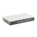 Allied Telesis Switch Gigabit WebSmart de 24 puertos 10/100/1000 Mbps (4 x Combo) + 4 puertos gigabit SFP (Combo)