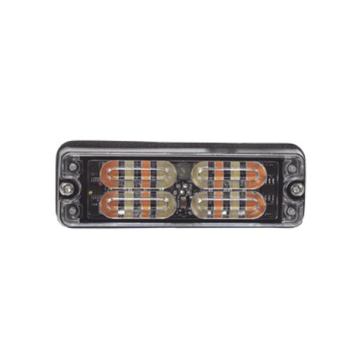 ECCO Luz Perimetral, 12 LED Ultra Brillantes, Color Ámbar / Claro