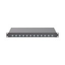 Panduit Panel de Distribuidor de Fibra Óptica, Con 12 Conectores LC Duplex (24 Fibras), Para Fibra Multimodo OM3/OM4, 1 UR