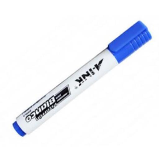 AINK Marcador A-Ink Pizarrón Blanco Punta Cincel 5mm Color Azul C/12 Pzas