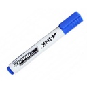 AINK Marcador A-Ink Pizarrón Blanco Punta Cincel 5mm Color Azul C/12 Pzas