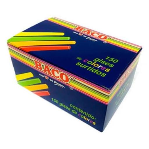Baco GIS BACO COLORES TIC-150 CAJITA C/150 PIEZAS