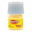 Baco PINTURA BACO ACRÍLICA AMARILLO PASTEL 15ML C/10