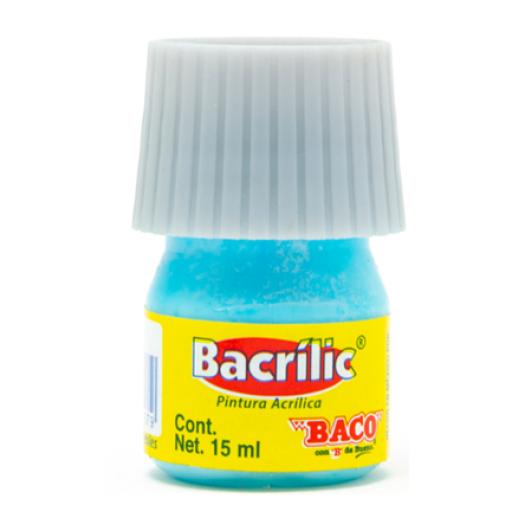 Baco PINTURA BACO ACRÍLICA AZUL PASTEL 15ML C/10