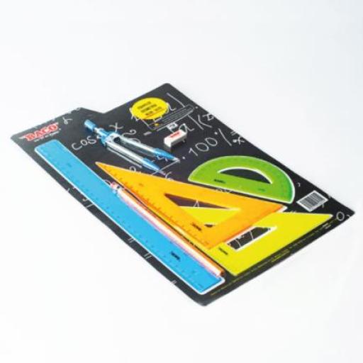Baco JUEGO DE GEOMETRIA BACO NEON 5070 COMPAS 600