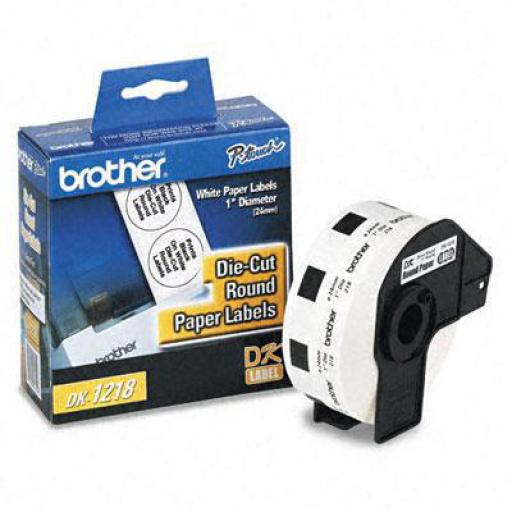 [BROTHER_DK1218] Brother Etiqueta Brother Precortada Blanca 24mm 1000 Etiquetas