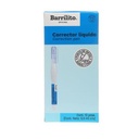 Barrilito Corrector Líquido Barrilito Bolígrafo 5ml Caja C/12 Pzas