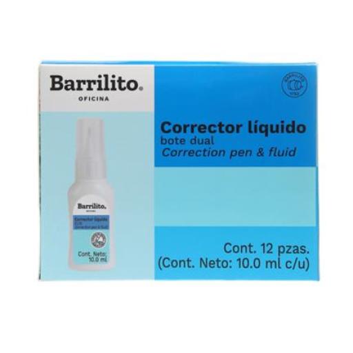 Barrilito Corrector Líquido Barrilito Dual Bote 10ml 1 Pza