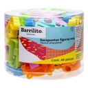 Barrilito Sacapuntas Barrilito Mix Figuras Bote C/48 Pzas