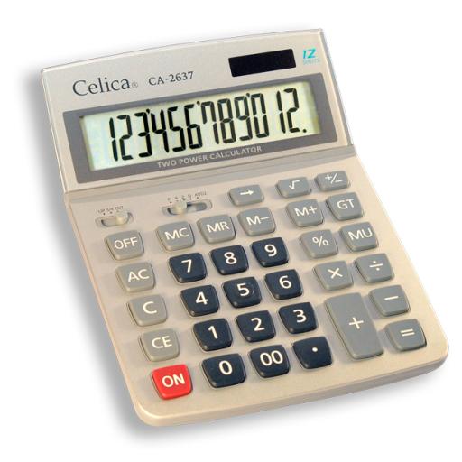 Celica CALCULADORA CELICA MEGA ESC 12 DIGITOS CUBIERTA METALICA