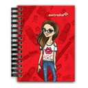 Estrella LIBRETA ESTRELLA 1/8 ESPIRAL DOBLE WIRE-O PASTA DURA 80HJS